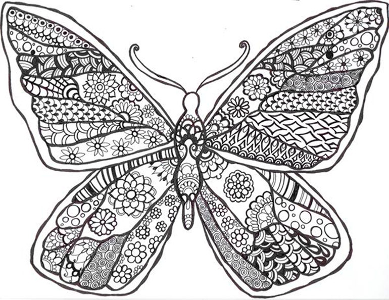 Malvorlagen Erwachsene Schmetterling 9